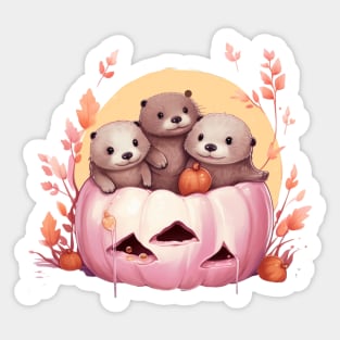 otter helloween cute Sticker